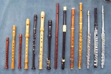 Auswahl von Flöten aus aller Welt