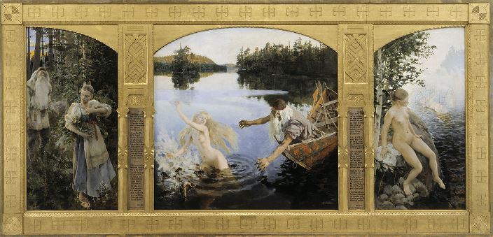 Aino-Triptych by Akseli Gallen-Kallela, 1891