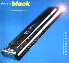 Donald Black's harmonica; cover of his CD Westwinds